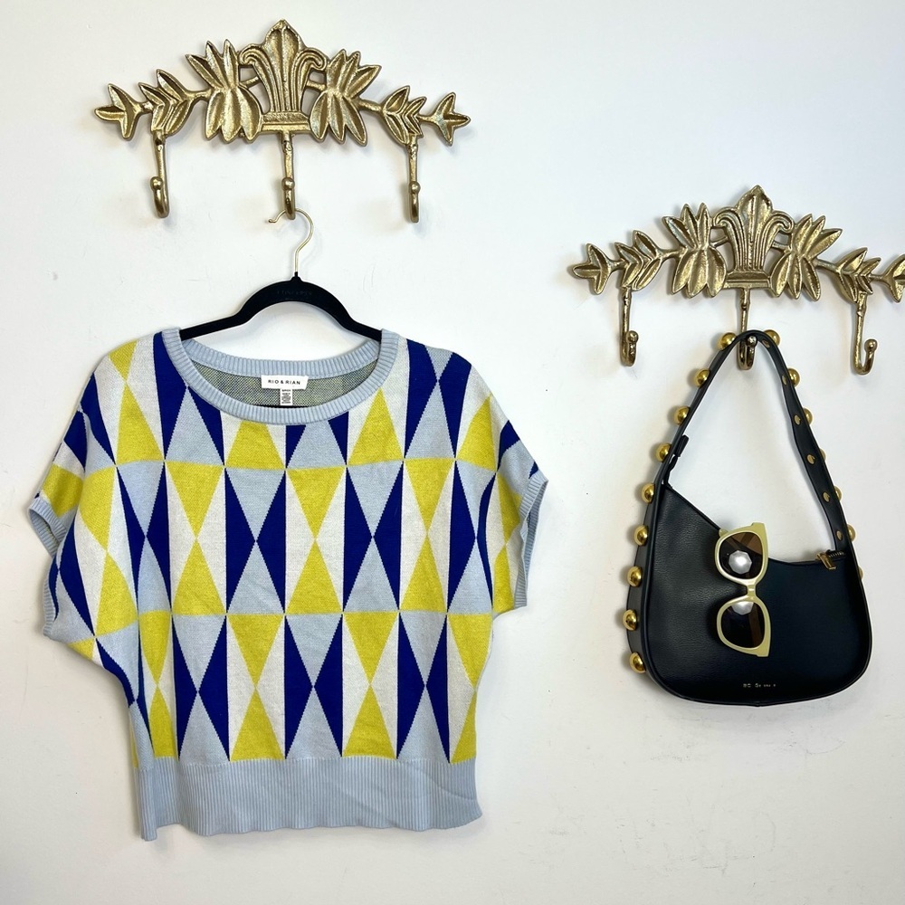 Geometric Patterned Sweater S/M - Picture 2 of 5